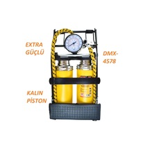 Dmax Ayak Bisiklet Pompası Çift Pistonlu Pompa Motosiklet Bisiklet Pompa 2 Kalın Pistonlu