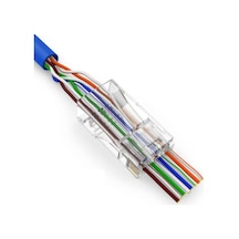 BiSıfır Rj45 Açık Uçlu Ez Plug Konnektör jak (10 Adet)