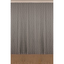 Küçük Puanlı Model Krem Renk Hazır Dikilmiş Ip Perde 300x270 Cm