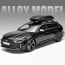 1:18 Ölçek Audi A6 Rs Diecast Metal Lisanslı Model Araba - Siyah