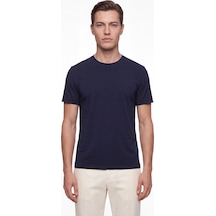 Efor Comfort Fit Pamuklu Bisiklet Yaka Lacivert Tişört Ts 929