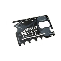 Ninja Wallet Survival Acil Durum Kiti / Kartı - 18 İn 1 Çok Renkli