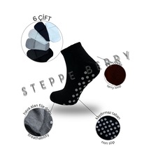 6'lı Erkek Pilates Yoga Çorabı Çok Renkli