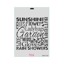 New Seri N-326 Stencil 35x25 Cm