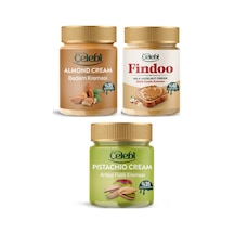 Gourmet Çelebi Antep Fıstık Kreması + Badem Kreması + Fındık Kreması 3 x 200 G