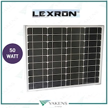 50 Watt 12v Monokristal Güneş Paneli Lexron