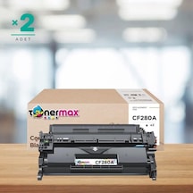 Hp Laserjet Pro 400 M401n Muadil Toner Çipli Cf280a 2'li 2.700 Sayfa