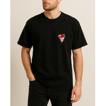 Pikachu Baskılı Tasarımlı T-shirt Siyah