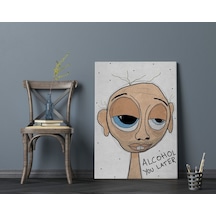 Bk Home The Lazy People Collection Drunk Guy Tasarımlı Kanvas Tab (551063989)