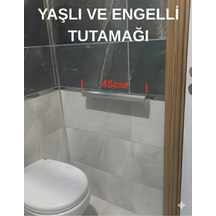 Alüminyum Eloksal Yaşlı Ve Engelli Tutamak, Korkuluk Yaşlı Engelli Duvar Tutamağı 45 Cm