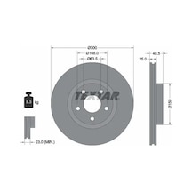 Ford Focus 2 Fren Diski On 2005-2012 Textar 92141305 2adettir