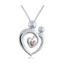 Gümüş Anne Çocuk Kolye (32055697)