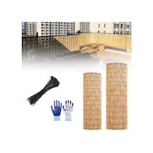 Bu Bambu Çit Rulosu Hava Koşullarına Dayanıklıdır, Dekoratif, Veranda, Balkon, Bahçe, Havuz Ve Çatı Katı Mahre