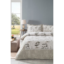 Toile De Jouy King Size Nevresim Takımı Bej