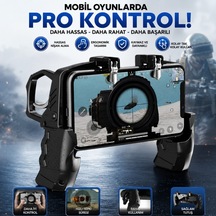 Polham Tetikli Telefon Oyun Kolu, Pubg Free Fire Call Of Duty İçin Ergonomik Oyun Kontrol Aparatı, 4.7-6.7 İnç Telefon Uyumlu