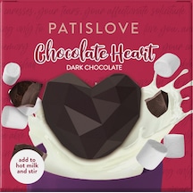 Patislove Heart Chocolate Bomb Marshmallow Dolgulu Kalp Sıcak Çikolata, 35g