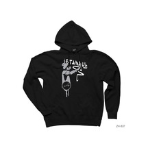 Graffiti Istanbul Siyah Kapşonlu Sweatshirt Hoodie Siyah