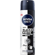 Nıvea Men Erkek Sprey Deodorant Black&white 72 Saat Anti-perspirant Insible Original 150 Ml
