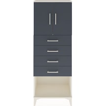 Arges Dolap 2 Raflı 4 Çekmeceli 2 Kapaklı 60x30x163 Aytaşı-an... Aytaşı