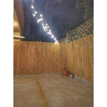 240cm Yükseklik X 100cm Genişlik Doğal Bambu Kamış Hasır Çit Dekoratif Bahçe Balkon Ve Duvar Çiti Reed Fence