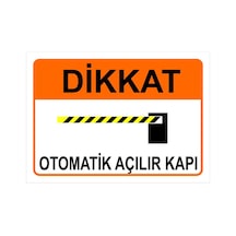 Otomatik Açılır Kapı Levhası Levha 25x35 Cm Sticker
