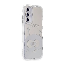Newface Samsung Galaxy A25 5g Kılıf Reflexion Desenli Kapak - Desen 6 Şeffaf