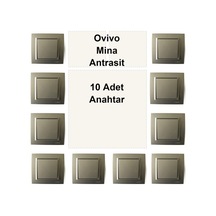 Ovivo Mina Antrasit 10 Adet Anahtar
