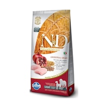 N&D Light Adult Düşük Tahıllı Tavuklu ve Narlı Orta ve Büyük Irk Yetişkin Köpek Maması 2.5 KG