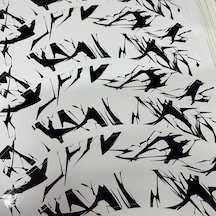 Beyaz Jant Kaplama Sticker Etiket Modeli 17inch Uyumlu Beyaz Siyah Desenli