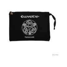 Zepplin Giyim Eluveitie Helvetios Siyah Clutch Astarlı Cüzdan / El Çantası