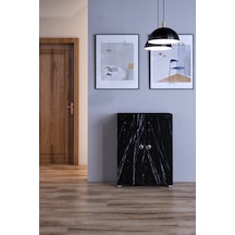 Prenses Çok Amaçlı Ayakkabı Erzak Mutfak Banyo Dolabı Siyah