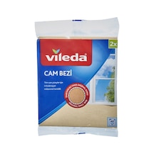 Vileda Cam Bezi 2'li - Geliştirilmiş Minik Gözeneklerle %35 Daha Güçlü Kurulama 3'li Ekonomik P Tarı Beyaz
