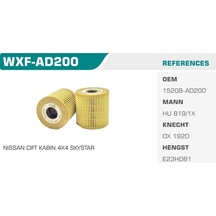 WINKEL WXF-AD200 WINKEL YAĞ FİLTRESİ X-TRAIL 01- PICK-UP D23 SKYS