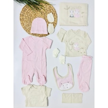 Alpbebe Safari Kaşkorse Organik 10 Lu Hastane Çıkışı Set - Pembe Pembe