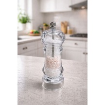 Gourmet Crystal Tuz Karabiber Değirmeni 18 Cm Beyaz