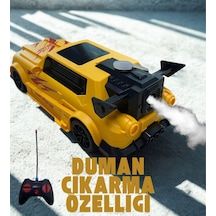Şarjlı Duman Atan Oyuncak Araba - Stunt Spraycar Renkli