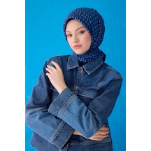 BELLİ Saf İpek Eşarp 4124d Twill İpek - 90 X 90 / Lacivert - 50 Lacivert - 50