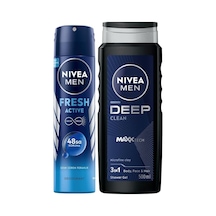 Men Erkek Deep Dimension Duş Jeli 500ml Ve Sprey Deodorant Fresh Active150ml, Damat Bohça Çeyiz Seti Diğer