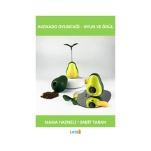 Avokado Şeklinde Kedi Naneli Ve Mama Hazneli Eğlenceli Kedi Oyuncağı