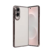 Samsung Galaxy S25 Uyumlu Edge Lensli Silikon - Titan Gri