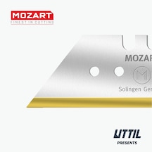 Mozart Blades 90975.065 Tin Kaplama 60mm Trapezoid 100 Adet Bıçak