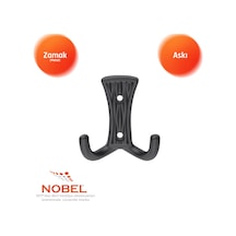 Emet Askı, Metal Vestiyer Askısı, 29 Gr, Dolap Ve Duvar Askılığı, Matsi Yah Vidalı