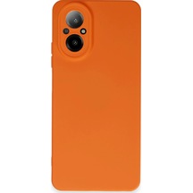 Cosmotex Newface Realme 12 Lite Kılıf Nano İçi Kadife Silikon - Turuncu
