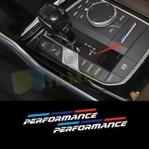 Bmw M Performance Ayna Torpido Direksiyon Oto Sticker Etiket 2 Ad 5,5 X 0,65 Cm