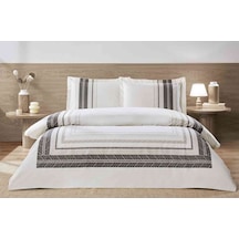 Özdilek Nevresim Takımı Fitted Çarşaflı Ranforce Çift Kişilik Krem Blend Çok renkli