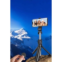 Gld-spt- Selfie Çubuğu Tripod Kumandalı Telefon Tutucu Siyah