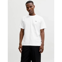 Jack & Jones Jack&jones Jprblatyler Ss Tee Erkek T-shirt 12292383 Beyaz