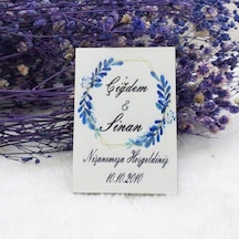 Ahşap Magnet Nikah Magnet Nikah Şekeri Uv Baskı 30 Adet