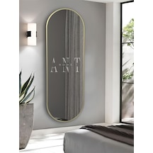 Boy Aynası 180cm X 60 Cm Elips Ayna 180 X 60 Gold