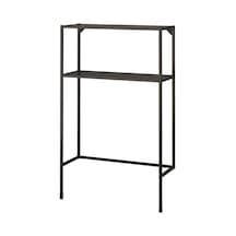 Çamaşır Makinesi İçin Raflı İskelet, Antrasit, 80x30x129 Cm Gri